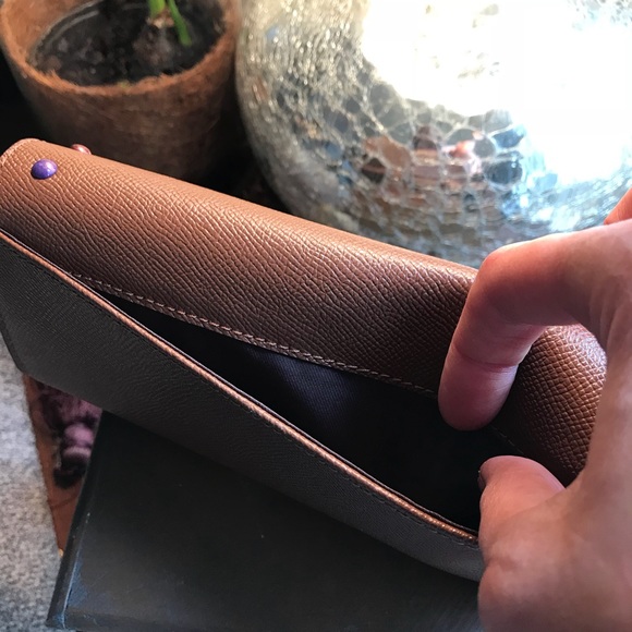 ⛔️SOLD⛔️Authentic Coach coated canvas slim wallet - Picture 3 of 8